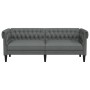 Chesterfield 3 seater sofa dark gray fabric by , Sofas - Ref: Foro24-372557, Price: 341,41 €, Discount: %