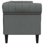 Chesterfield 3 seater sofa dark gray fabric by , Sofas - Ref: Foro24-372557, Price: 341,41 €, Discount: %