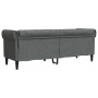 Chesterfield 3 seater sofa dark gray fabric by , Sofas - Ref: Foro24-372557, Price: 341,41 €, Discount: %