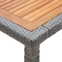 Garden table PE rattan and gray acacia wood 200x150x74 cm by vidaXL, Garden tables - Ref: Foro24-46135, Price: 259,27 €, Disc...