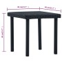 Black synthetic rattan garden center table 40x40x40 cm by vidaXL, Garden tables - Ref: Foro24-48561, Price: 30,32 €, Discount: %