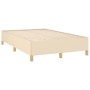 Boxspringbett mit Matratze und LED-Leuchten aus cremefarbenem Stoff 120x190 cm von , Betten und Lattenroste - Ref: Foro24-327...