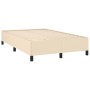 Cama box spring con colchón y luces LED tela crema 120x190 cm de , Camas y somieres - Ref: Foro24-3270188, Precio: 420,21 €, ...