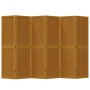 6-panel partition screen solid paulownia wood brown by , Room dividers - Ref: Foro24-358825, Price: 121,46 €, Discount: %