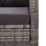 2-seater garden sofa with gray synthetic rattan cushions 124 cm by vidaXL, Outdoor sofas - Ref: Foro24-46154, Price: 299,78 €...