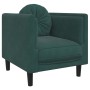 Sillón con cojín terciopelo verde oscuro de , Sofás - Ref: Foro24-372624, Precio: 177,12 €, Descuento: %