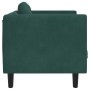 Sillón con cojín terciopelo verde oscuro de , Sofás - Ref: Foro24-372624, Precio: 177,12 €, Descuento: %