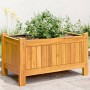 Planter with solid acacia wood lining 54x31x30 cm by , Pots and planters - Ref: Foro24-366429, Price: 49,92 €, Discount: %