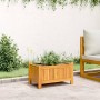 Planter with solid acacia wood lining 54x31x30 cm by , Pots and planters - Ref: Foro24-366429, Price: 49,92 €, Discount: %