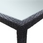 Mesa de comedor de jardín negro 200x150x74 cm ratán sintético de vidaXL, Mesas de jardín - Ref: Foro24-46129, Precio: 180,16 ...