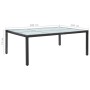 Black garden dining table 200x150x74 cm synthetic rattan by vidaXL, Garden tables - Ref: Foro24-46129, Price: 183,99 €, Disco...