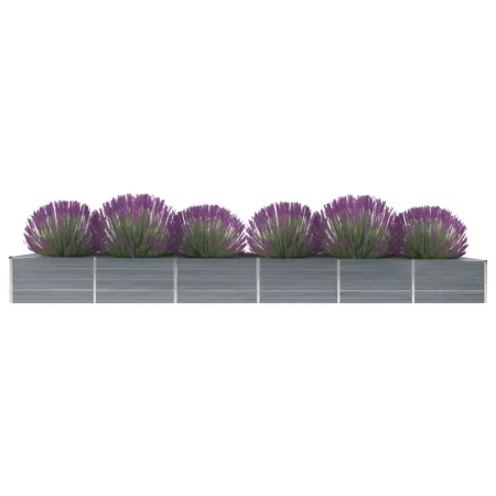 Gray galvanized steel garden bed 480x80x45 cm by vidaXL, Pots and planters - Ref: Foro24-47064, Price: 80,19 €, Discount: %