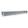 Gray galvanized steel garden bed 480x80x45 cm by vidaXL, Pots and planters - Ref: Foro24-47064, Price: 80,19 €, Discount: %