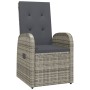 Sillones de jardín reclinables con cojines 2 uds ratán PE gris de , Sillas de jardín - Ref: Foro24-319539, Precio: 254,34 €, ...