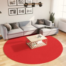 Red OVIEDO short pile rug Ø 240 cm by , Rugs - Ref: Foro24-375636, Price: 107,73 €, Discount: %