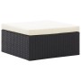 Black synthetic rattan roof garden bed lounger by vidaXL, Outdoor beds - Ref: Foro24-46156, Price: 386,40 €, Discount: %