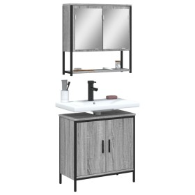 Bathroom furniture set 2 pieces sonoma gray plywood by , Bathroom furniture - Ref: Foro24-3214663, Price: 104,86 €, Discount: %