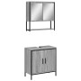 Set de muebles de baño 2 pzas madera contrachapada gris sonoma de , Muebles de baño - Ref: Foro24-3214663, Precio: 104,86 €, ...