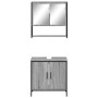 Set de muebles de baño 2 pzas madera contrachapada gris sonoma de , Muebles de baño - Ref: Foro24-3214663, Precio: 104,86 €, ...