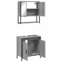 Set de muebles de baño 2 pzas madera contrachapada gris sonoma de , Muebles de baño - Ref: Foro24-3214663, Precio: 104,86 €, ...