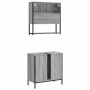 Set de muebles de baño 2 pzas madera contrachapada gris sonoma de , Muebles de baño - Ref: Foro24-3214663, Precio: 104,86 €, ...