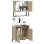 Set de muebles de baño 2 pzas madera contrachapada roble Sonoma de , Muebles de baño - Ref: Foro24-3214661, Precio: 110,04 €,...