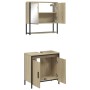 Sonoma oak plywood 2-piece bathroom furniture set by , Bathroom furniture - Ref: Foro24-3214661, Price: 110,04 €, Discount: %