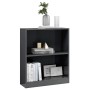 Glossy gray engineered wood shelf 60x24x76 cm by vidaXL, Bookcases and shelves - Ref: Foro24-800863, Price: 51,99 €, Discount: %