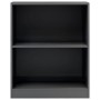 Glossy gray engineered wood shelf 60x24x76 cm by vidaXL, Bookcases and shelves - Ref: Foro24-800863, Price: 51,99 €, Discount: %