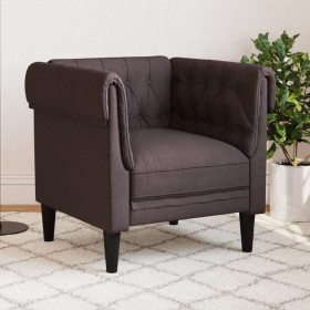 Dark Brown Fabric Chesterfield Armchair by , Sofas - Ref: Foro24-372541, Price: 185,99 €, Discount: %