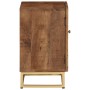 Solid mango wood and iron bedside table 40x30x50 cm by , Nightstands - Ref: Foro24-371994, Price: 124,67 €, Discount: %