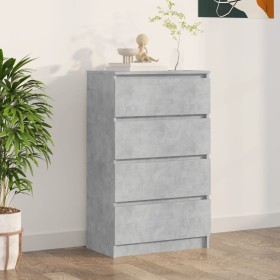 Aparador de madera contrachapada gris hormigón 60x35x98,5 cm de vidaXL, Aparadores - Ref: Foro24-800535, Precio: 102,00 €, De...