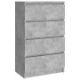 Aparador de madera contrachapada gris hormigón 60x35x98,5 cm de vidaXL, Aparadores - Ref: Foro24-800535, Precio: 102,97 €, De...