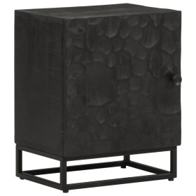 Mesita de noche madera maciza mango y hierro negro 40x30x50 cm de , Mesitas de noche - Ref: Foro24-372004, Precio: 124,99 €, ...