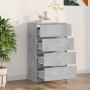 Aparador de madera contrachapada gris hormigón 60x35x98,5 cm de vidaXL, Aparadores - Ref: Foro24-800535, Precio: 102,97 €, De...