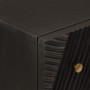 Chest of drawers solid mango wood and black iron 55x30x76 cm by , Lockers and storage cabinets - Ref: Foro24-372025, Price: 2...