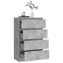 Aparador de madera contrachapada gris hormigón 60x35x98,5 cm de vidaXL, Aparadores - Ref: Foro24-800535, Precio: 102,97 €, De...