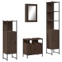 Set de muebles baño 4 pzas madera contrachapada roble marrón de , Muebles de baño - Ref: Foro24-3214829, Precio: 229,94 €, De...