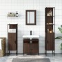 Set de muebles baño 4 pzas madera contrachapada roble marrón de , Muebles de baño - Ref: Foro24-3214829, Precio: 229,94 €, De...