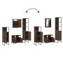 Set de muebles baño 4 pzas madera contrachapada roble marrón de , Muebles de baño - Ref: Foro24-3214829, Precio: 229,94 €, De...