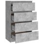 Aparador de madera contrachapada gris hormigón 60x35x98,5 cm de vidaXL, Aparadores - Ref: Foro24-800535, Precio: 102,97 €, De...