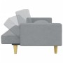 Sofá cama de 2 plazas con almohadas y taburete tela gris claro de , Sofás - Ref: Foro24-3216258, Precio: 317,19 €, Descuento: %