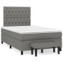 Box spring bed with dark gray fabric mattress 120x190 cm by , Beds and slatted bases - Ref: Foro24-3270377, Price: 458,49 €, ...