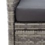 Garden bench 2 seats with gray synthetic rattan table 143 cm by vidaXL, garden benches - Ref: Foro24-46147, Price: 160,99 €, ...