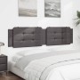 Gray synthetic leather padded bed headboard 200 cm by , Headboards and footboards - Ref: Foro24-374886, Price: 48,99 €, Disco...