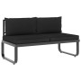 4-teiliges Ecksofa-Set mit Aluminium- und WPC-Kissen von vidaXL, Outdoor-Sofas - Ref: Foro24-48653, Preis: 606,99 €, Rabatt: %