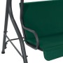 Garden swing bench green fabric 170x110x153 cm by vidaXL, Garden rockers - Ref: Foro24-48556, Price: 152,08 €, Discount: %