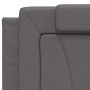 Cama con colchón cuero sintético gris 200x200 cm de , Camas y somieres - Ref: Foro24-3208820, Precio: 476,51 €, Descuento: %