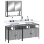 Sonoma gray plywood 3-piece bathroom furniture set by , Bathroom furniture - Ref: Foro24-3214668, Price: 168,21 €, Discount: %