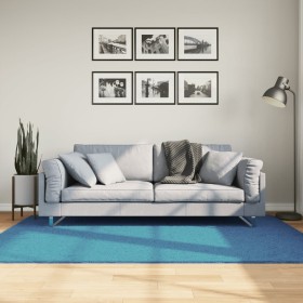 Turquoise OVIEDO short pile rug 140x200 cm by , Rugs - Ref: Foro24-375601, Price: 62,52 €, Discount: %